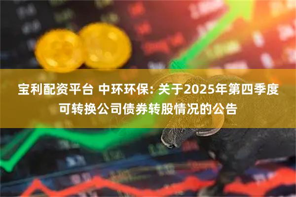 宝利配资平台 中环环保: 关于2025年第四季度可转换公司债券转股情况的公告